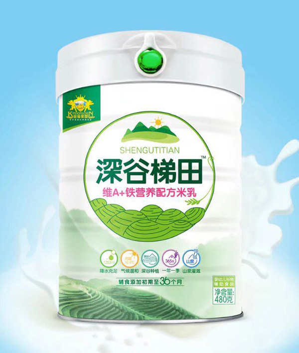 金盾愛(ài)嬰深谷梯田維A+鐵營(yíng)養(yǎng)配方米乳
