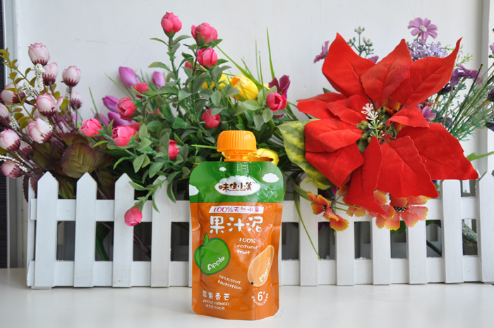 味佳小美嬰幼兒果汁泥蘋(píng)果香芒