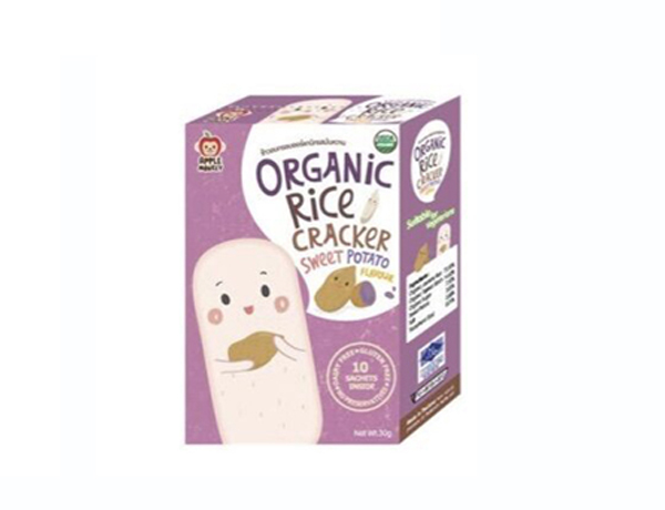 蘋(píng)果猴純天然磨牙米餅-紫薯味