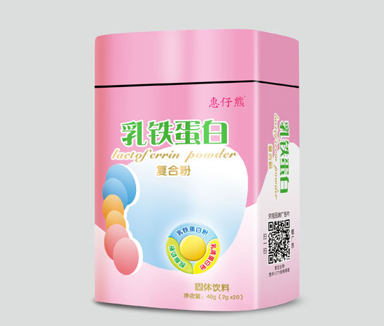 惠仔熊QS乳鐵蛋白復合粉20袋(鐵盒)