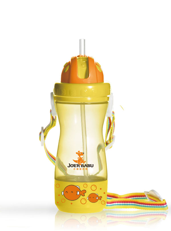 小袋鼠巴布多功能零食盒水壺400ml黃色.jpg 小袋鼠巴布多功能零食盒水壺400ml黃色.jpg