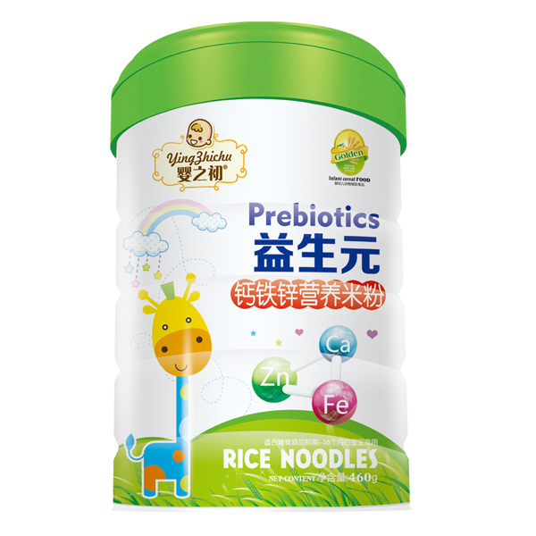 嬰之初益生元鈣鐵鋅營(yíng)養(yǎng)米粉罐裝