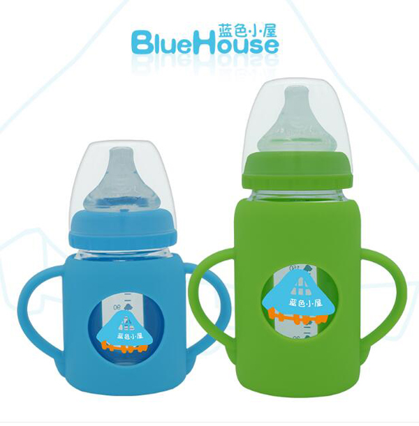 藍(lán)色小屋寬口玻璃防摔奶瓶.jpg