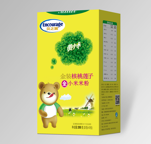 貝之翼金裝黃小米-核桃蓮子盒裝