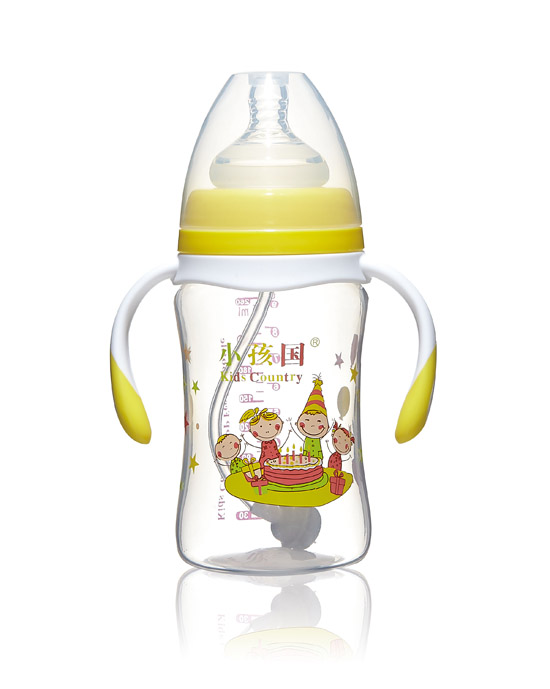 小孩國寬口直身自動PP奶瓶黃色240ML.jpg 小孩國寬口直身自動PP奶瓶黃色240ML.jpg