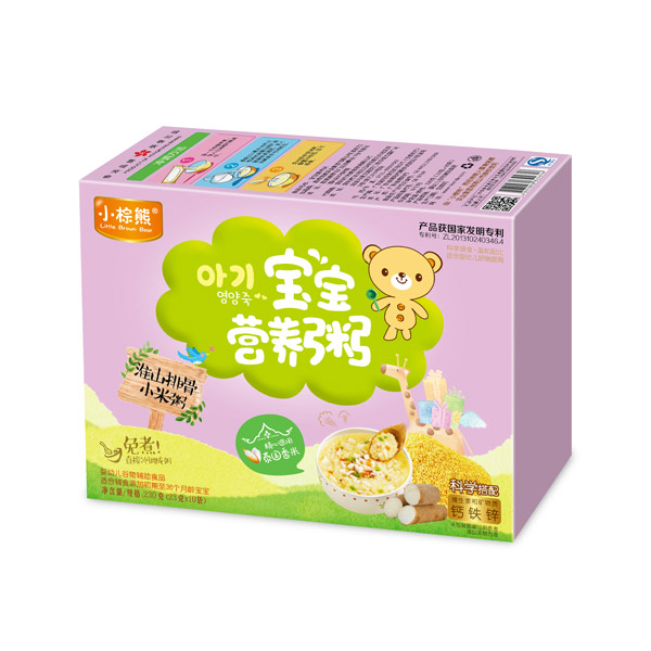 小棕熊寶寶營養(yǎng)粥淮山排骨小米粥