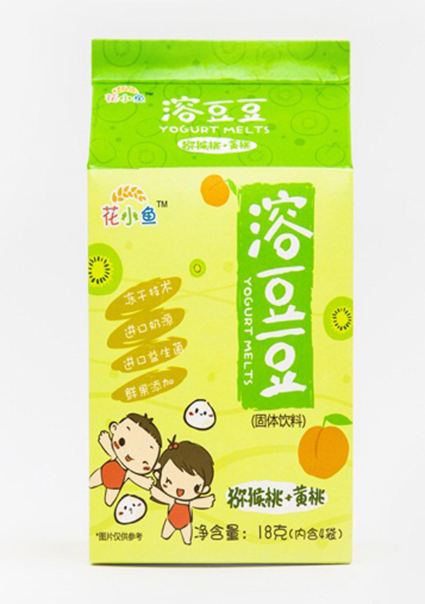 花小魚溶豆豆(獼猴桃+黃桃)18g