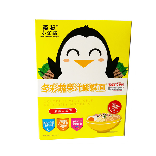 南極小企鵝多彩果蔬汁營(yíng)養(yǎng)面(菠菜+豬肝)