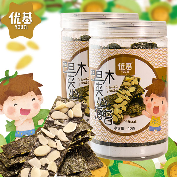 優(yōu)基巴達木夾心海苔罐裝40克.jpg 優(yōu)基巴達木夾心海苔罐裝40克.jpg