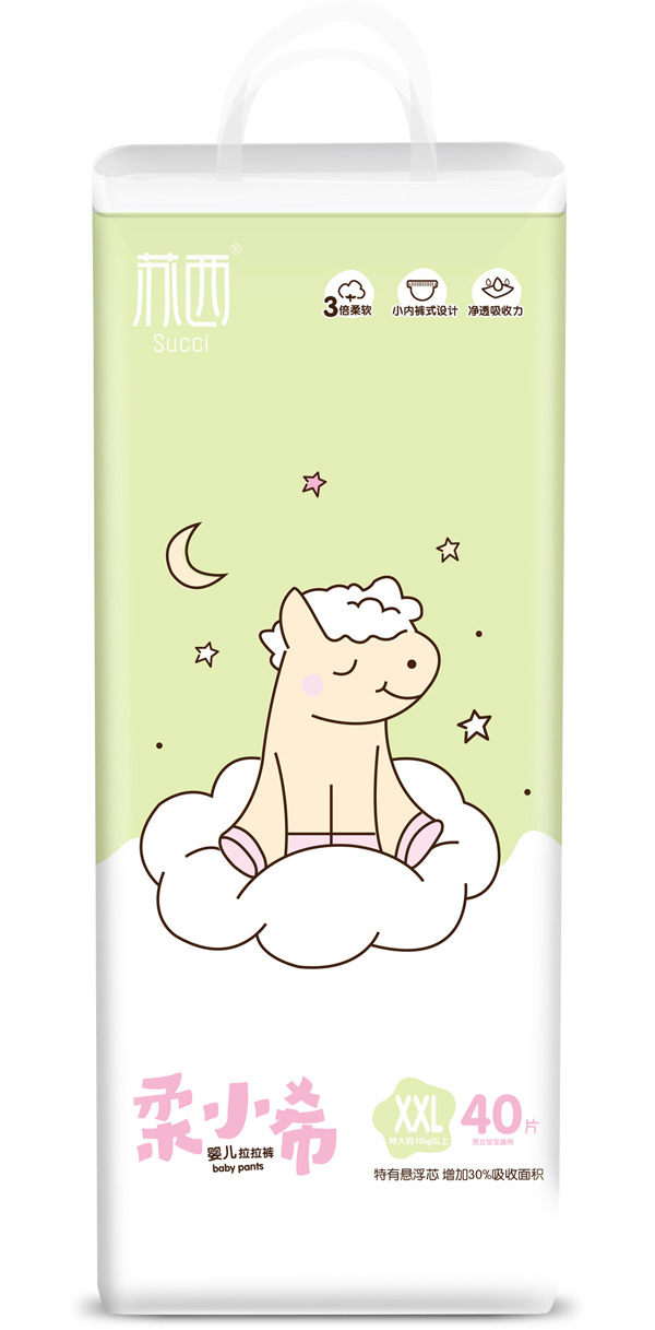 柔小希拉拉褲XXL(40)片