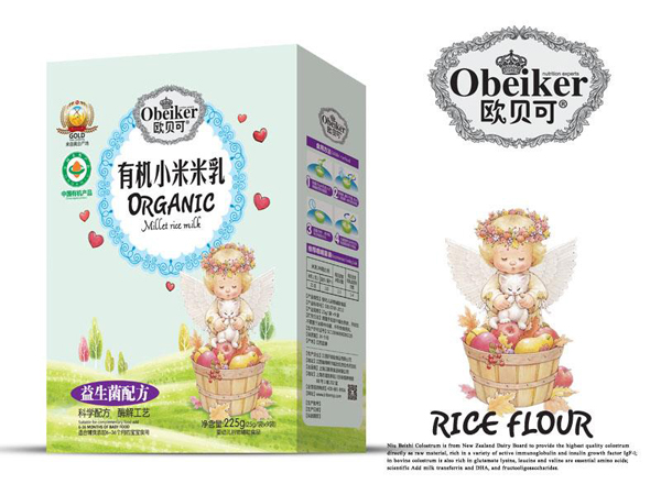 歐貝可有機(jī)小米米乳-益生菌配方盒裝