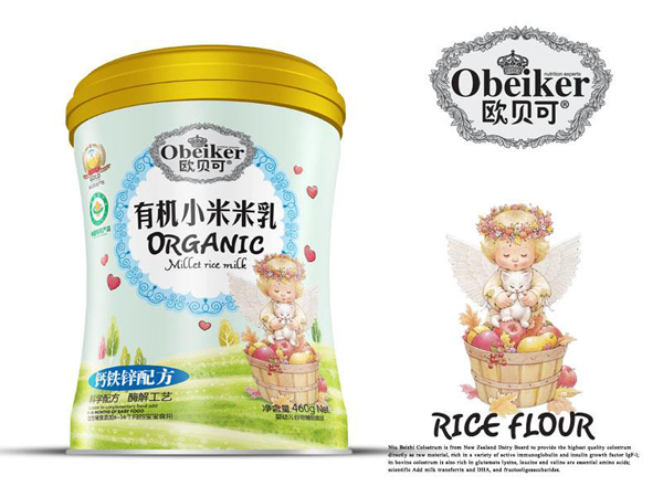 歐貝可有機(jī)小米米乳-鈣鐵鋅配方桶裝