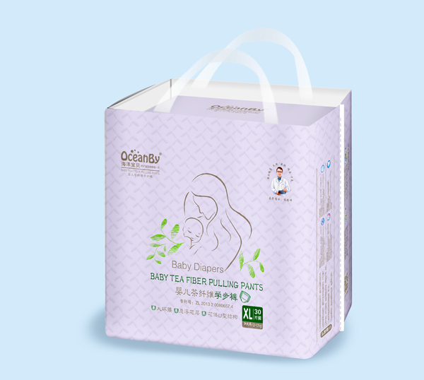 海洋寶貝嬰兒茶纖維學(xué)步褲XL30-中包