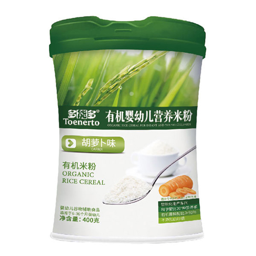 多能多胡蘿卜味有機(jī)嬰幼兒營(yíng)養(yǎng)米粉桶裝