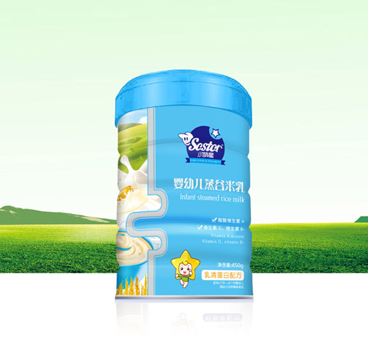 小萌星乳清蛋白配方嬰幼兒蒸谷米乳