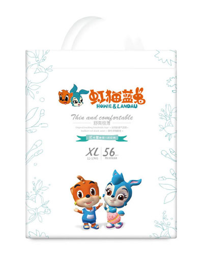 虹貓藍(lán)兔花樣童趣嬰兒紙尿褲XL56
