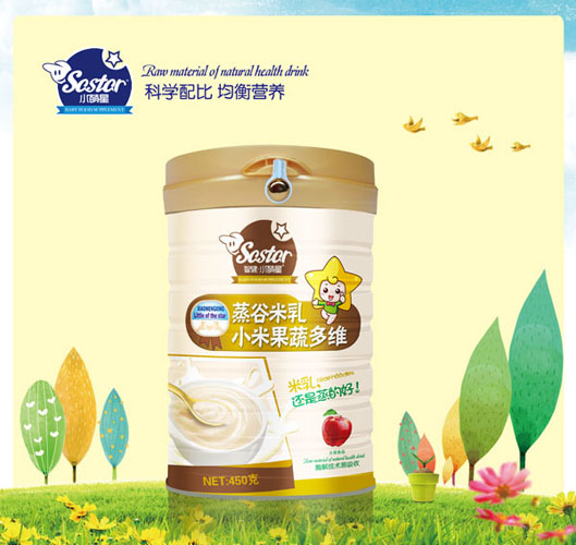 小萌星小米果蔬多維蒸谷米乳