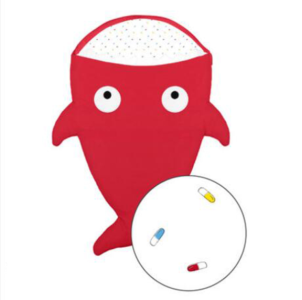 西班牙baby bites 鯊魚睡袋 紅色