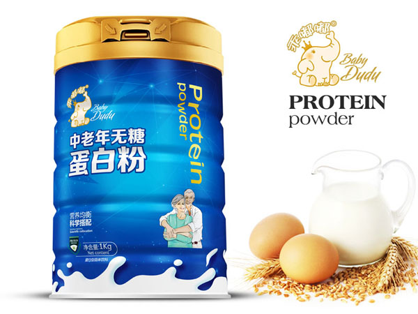 乖嘟嘟中老年無糖蛋白粉1kg鐵聽