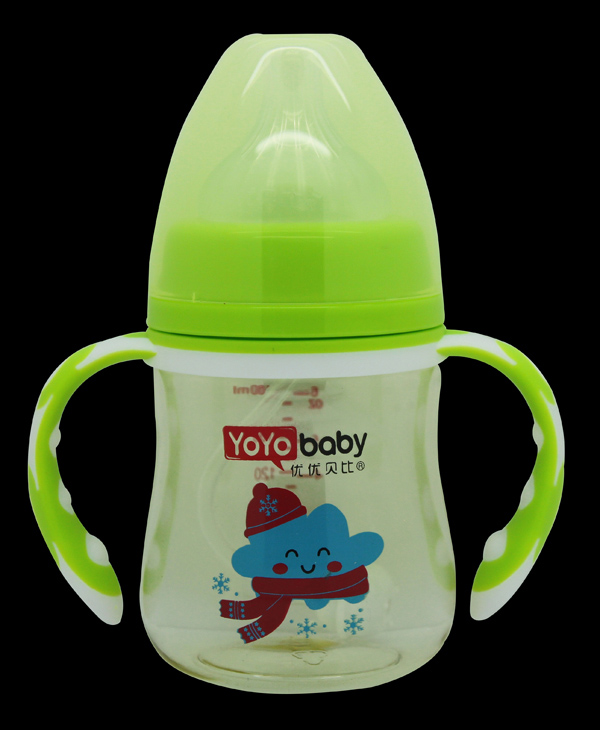 優(yōu)優(yōu)貝比180ml 寬口PPSU帶手柄自動吸奶瓶