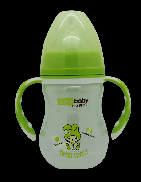 優(yōu)優(yōu)貝比180ml 寬口PP帶手柄自動(dòng)吸奶瓶(配吸管+吸嘴)