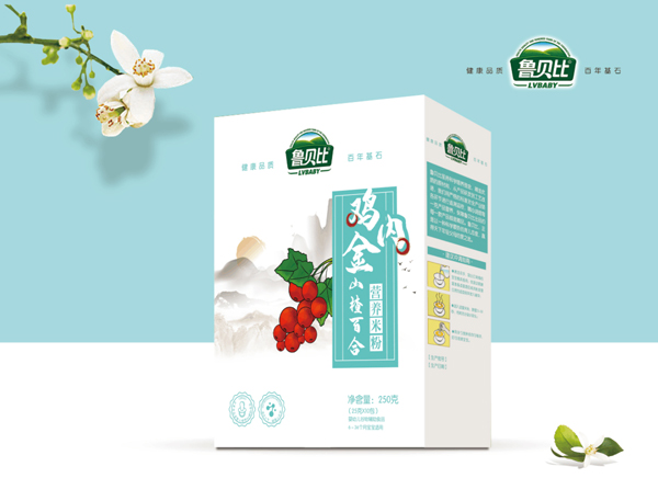 魯貝比雞內(nèi)金山楂百合營(yíng)養(yǎng)米粉 盒裝