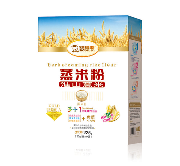 智慧熊蒸米粉-淮山薏米 盒裝