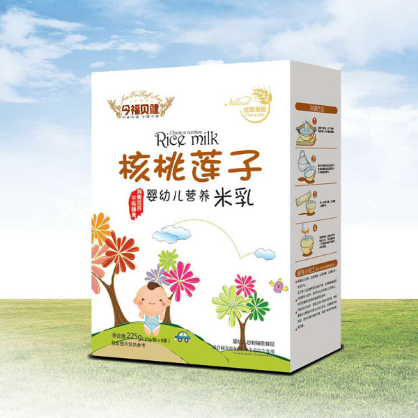 今福貝健嬰幼兒營(yíng)養(yǎng)米乳盒裝(核桃蓮子)
