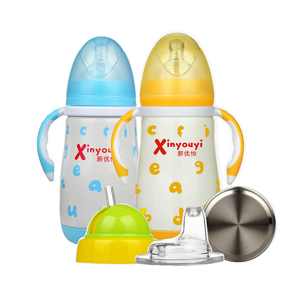 康尼寶貝寬口四合一保溫奶瓶套裝