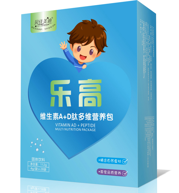 貝佳美迪樂高維生素A+D肽多維營(yíng)養(yǎng)包