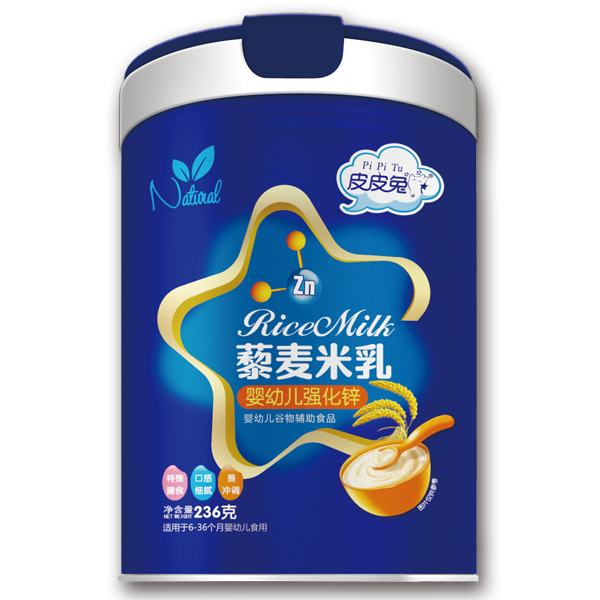 皮皮兔藜麥米乳-嬰幼兒強(qiáng)化鋅