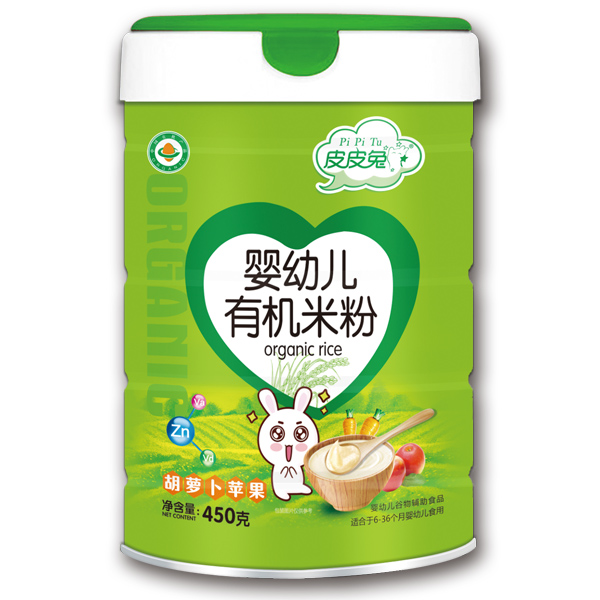 皮皮兔嬰幼兒有機(jī)米粉-胡蘿卜蘋(píng)果