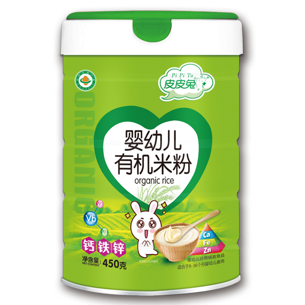 皮皮兔嬰幼兒有機(jī)米粉-鈣鐵鋅