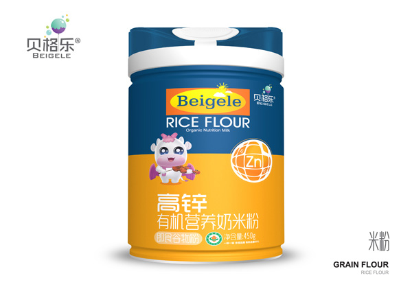 貝格樂高鋅有機營養(yǎng)奶米粉 聽裝