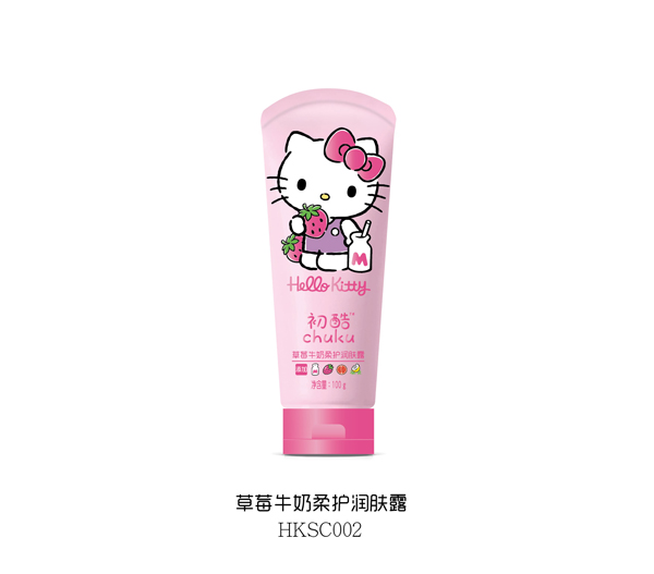 Hello Kitty初酷草莓牛奶柔護(hù)潤膚露 100g