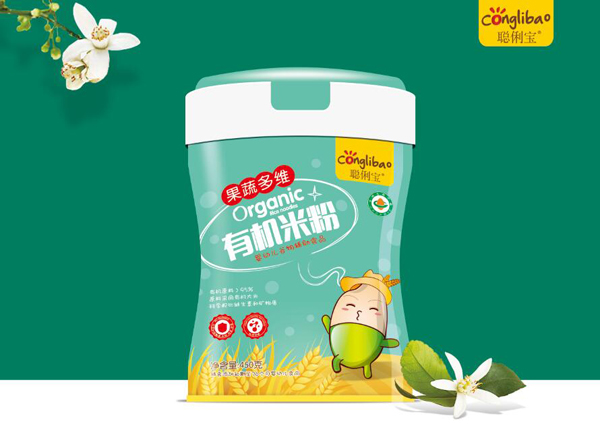 聰俐寶果蔬多維有機米粉 聽裝
