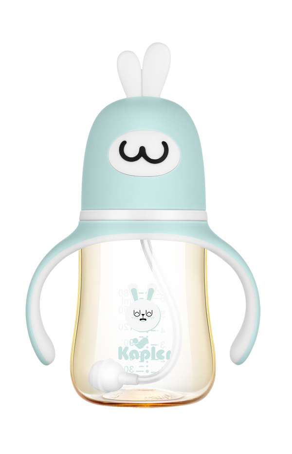 康喂兒趣萌兔PPSU 寬口奶瓶180ML 藍色