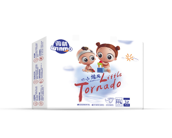 微萌小旋風(fēng)嬰兒薄柔瞬吸紙尿褲XXL32