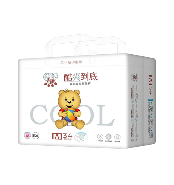 伊酷熊嬰兒高級紙尿褲M34