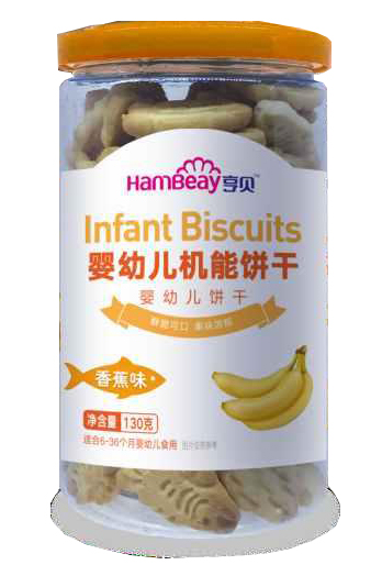 亨貝嬰幼兒機(jī)能餅干-香蕉味