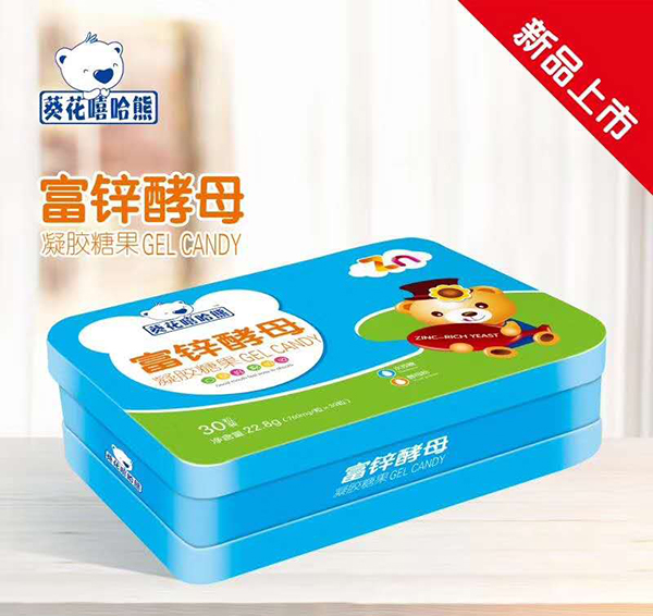 葵花嘻哈熊富鋅酵母凝膠糖果