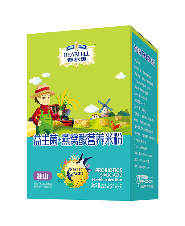 愽爾慧益生菌+燕窩酸營養(yǎng)米粉盒裝 淮山