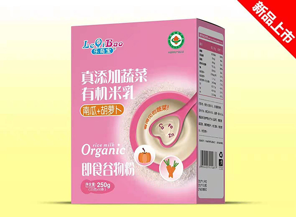 樂奇寶真添加蔬菜有機米乳盒裝 南瓜+胡蘿卜