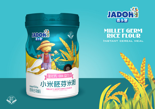 嘉多慧小米胚芽米粉-強化鈣+DHA益生元