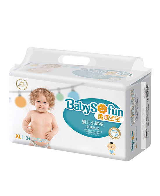 趣奇寶寶柔薄暢吸嬰兒拉拉褲大包XL34片.jpg