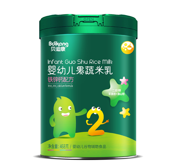 貝迪康果蔬米乳 鈣鐵鋅配方