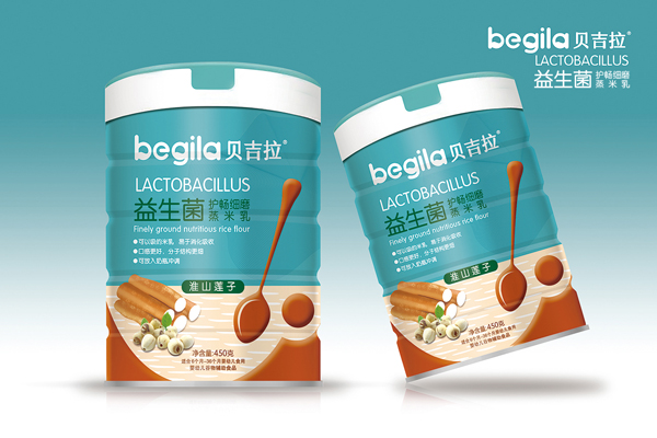 貝吉拉益生菌護暢細磨蒸米乳 淮山蓮子 聽裝