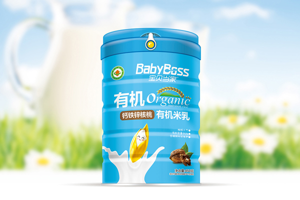 寶貝當家鈣鐵鋅核桃有機米乳-聽裝