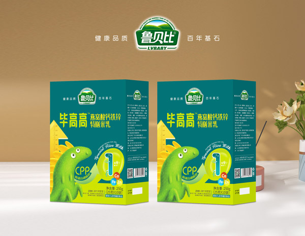 魯貝比畢高高燕窩酸鈣鐵鋅特膳米乳 盒裝