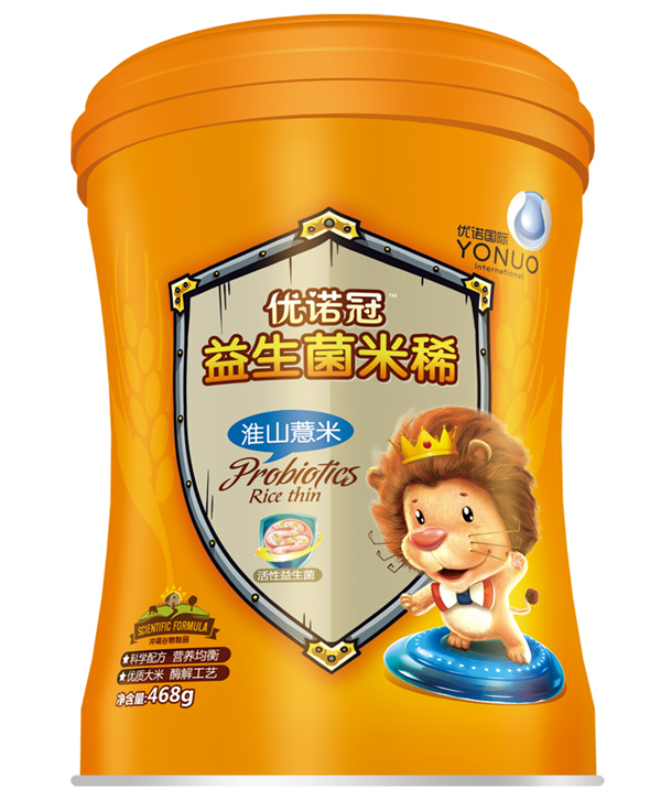 優(yōu)諾冠益生菌米稀 淮山薏米 聽裝